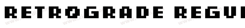 Retrograde Regular字体转换